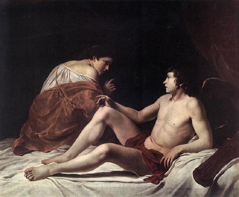GENTILESCHI, Orazio Cupid and Psyche dfhh Spain oil painting art